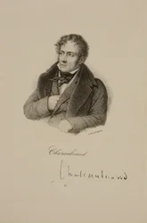 Portret van Francois Rene (1768-1848) Vicomte de Chateaubriand